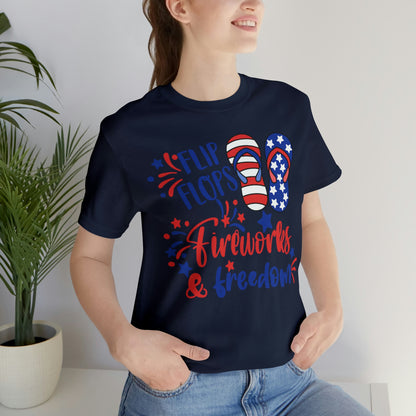 Flip Flops Fireworks & Freedom Shirt