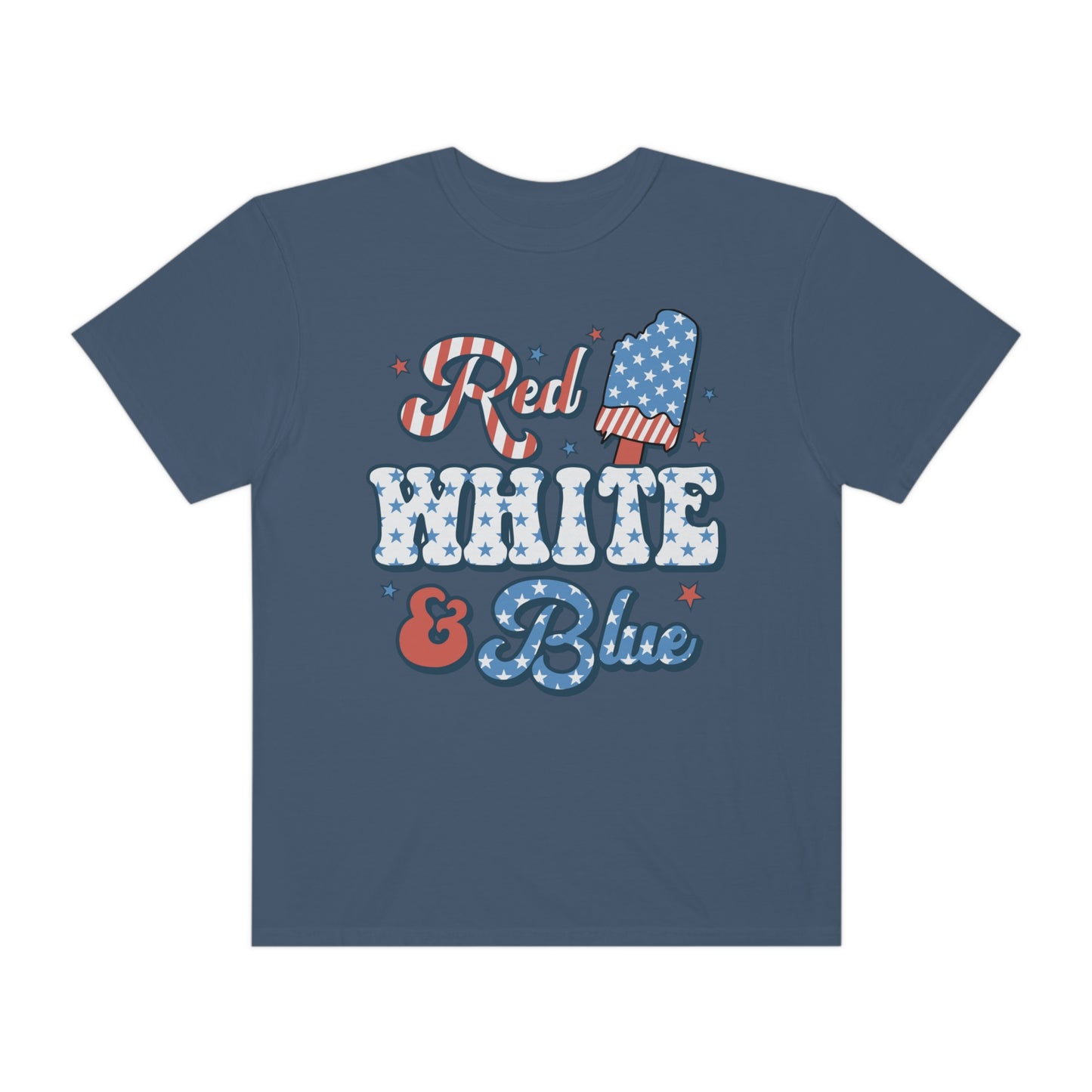 Retro Red, White and Blue Comfort Colors® Shirt