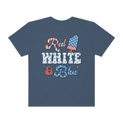 Retro Red, White and Blue Comfort Colors® Shirt