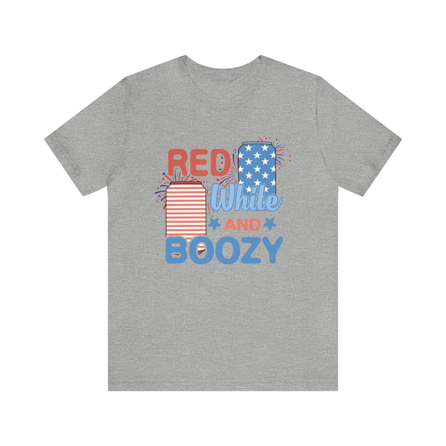 Red Bhite and Boozy Shirt