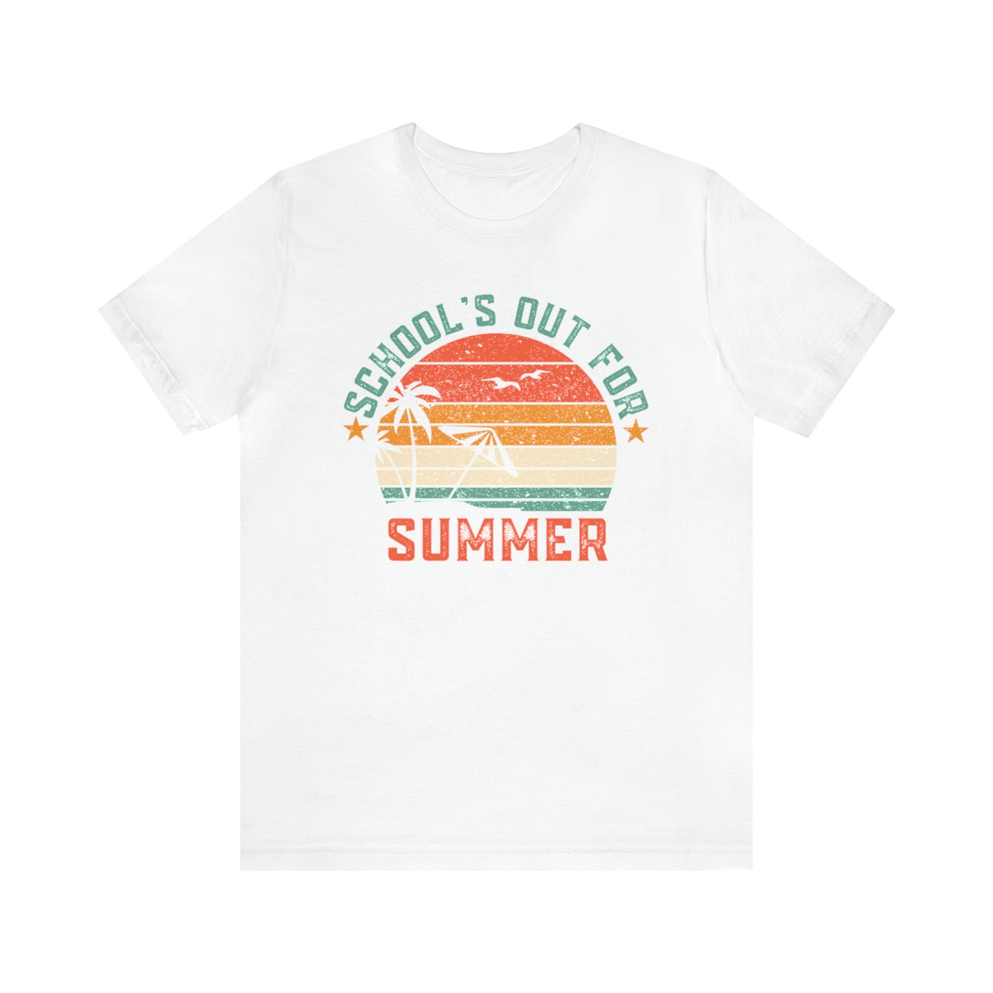 Schools Out For Summer Retro Tropical Shirt