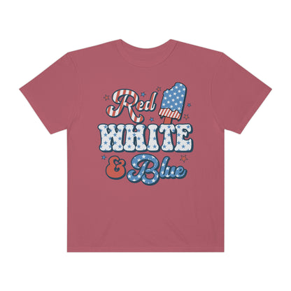 Retro Red, White and Blue Comfort Colors® Shirt