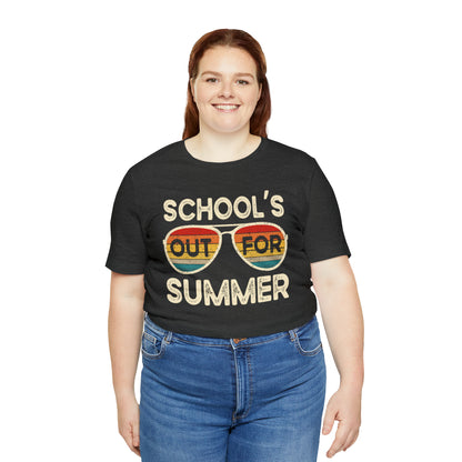 Schools Out for Summer Retro Sunglasses Shirt