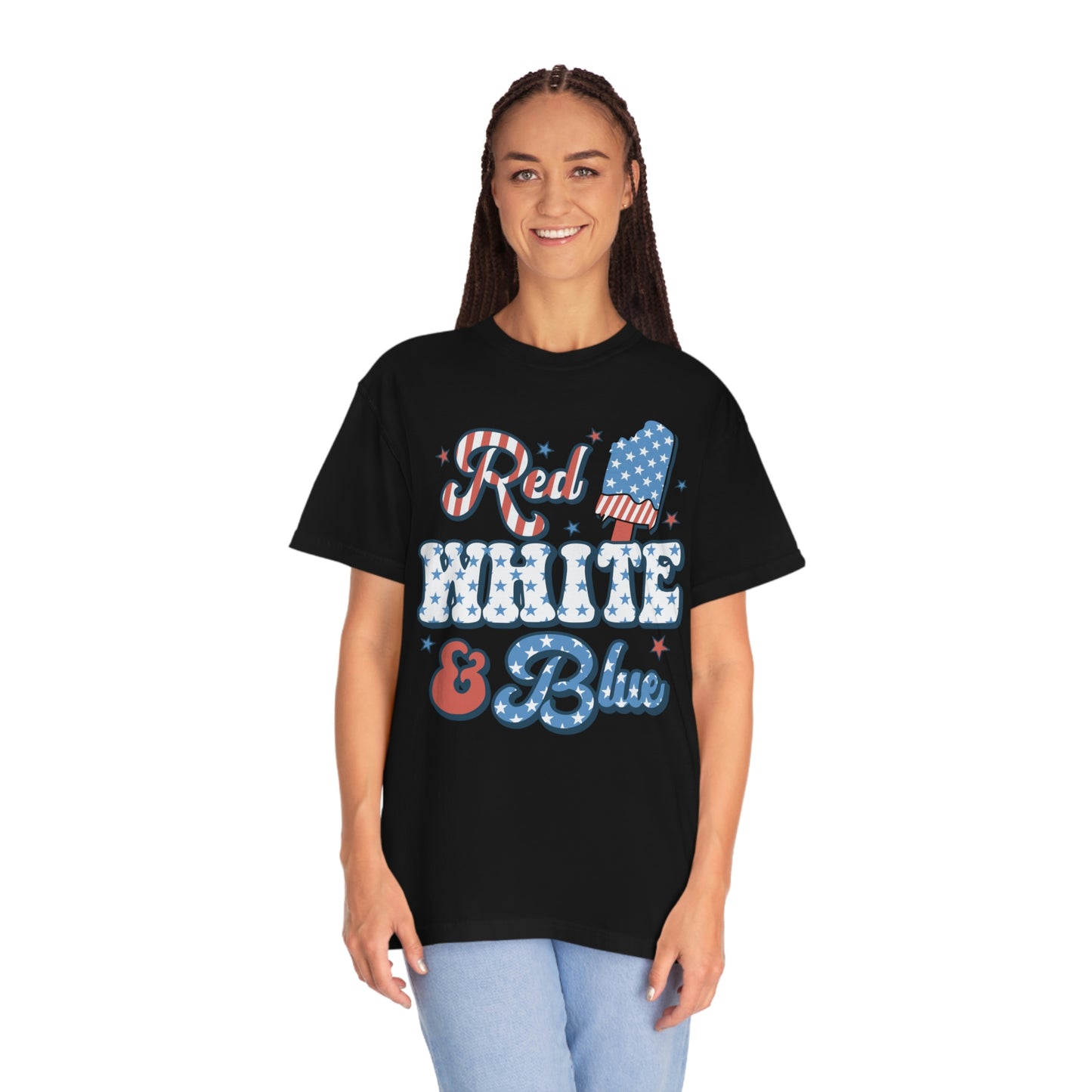 Retro Red, White and Blue Comfort Colors® Shirt