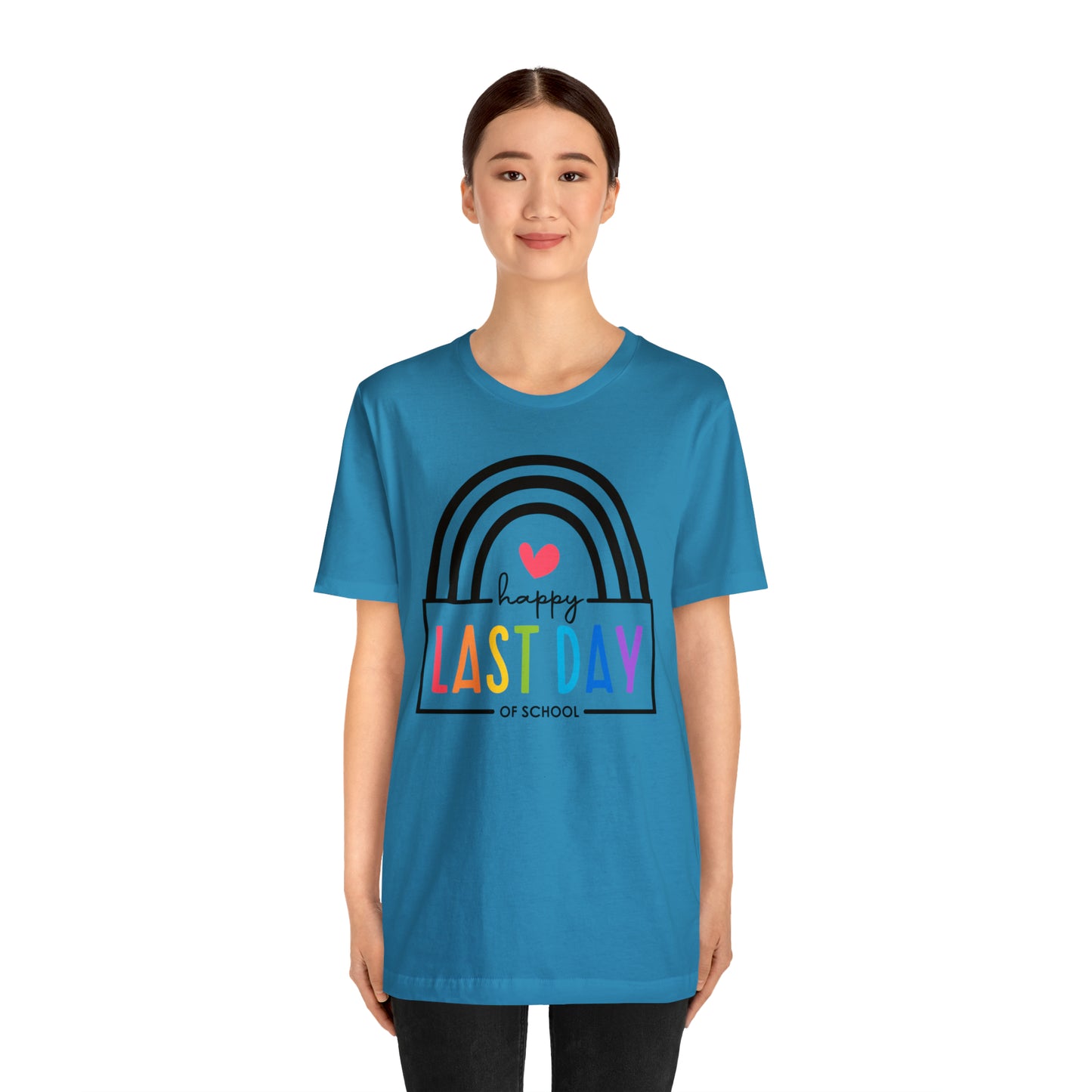 Happy Last Day Of School Teacher Student Graduation Rainbow Shirt