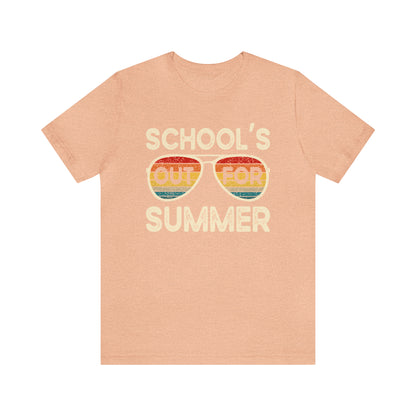 Schools Out for Summer Retro Sunglasses Shirt