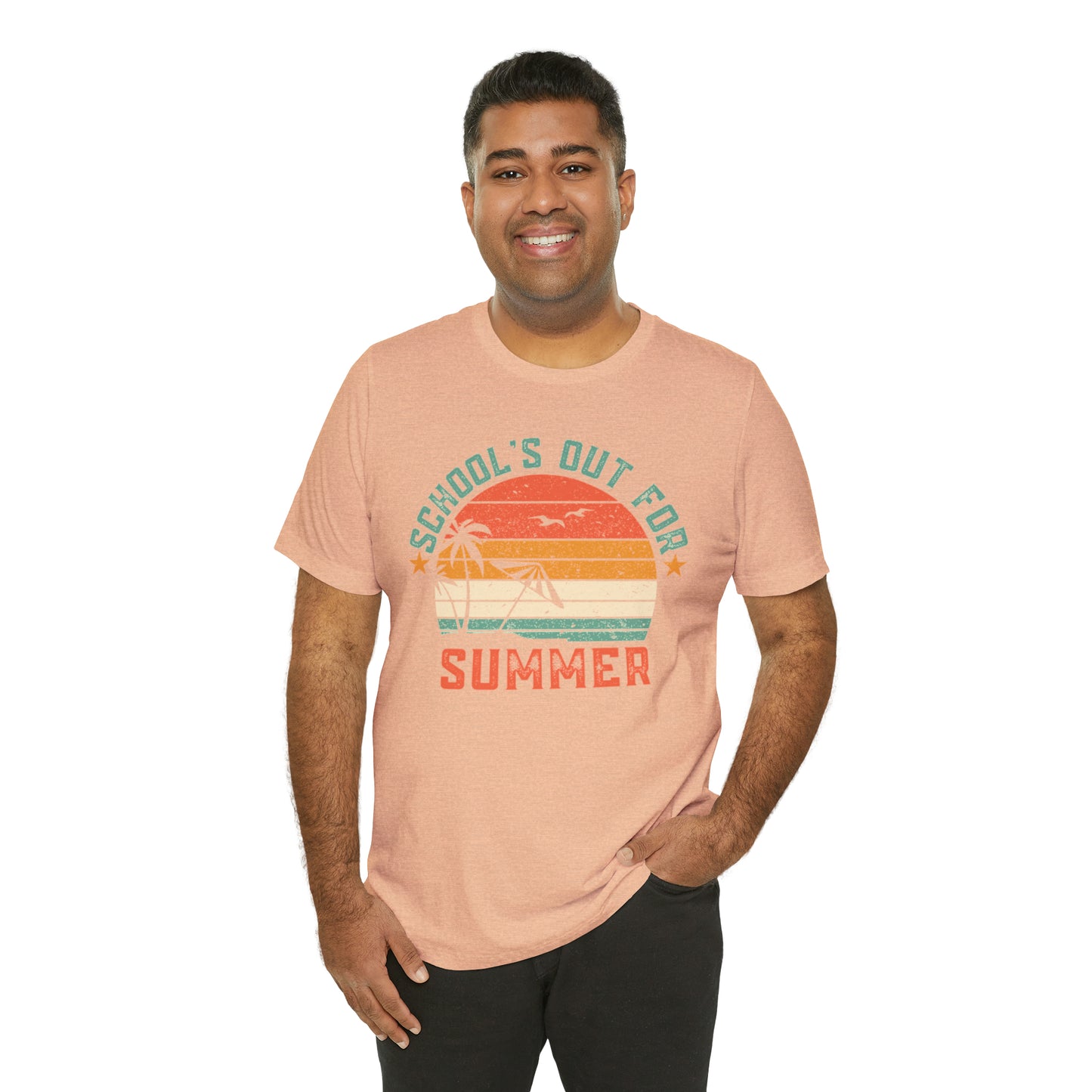 Schools Out For Summer Retro Tropical Shirt