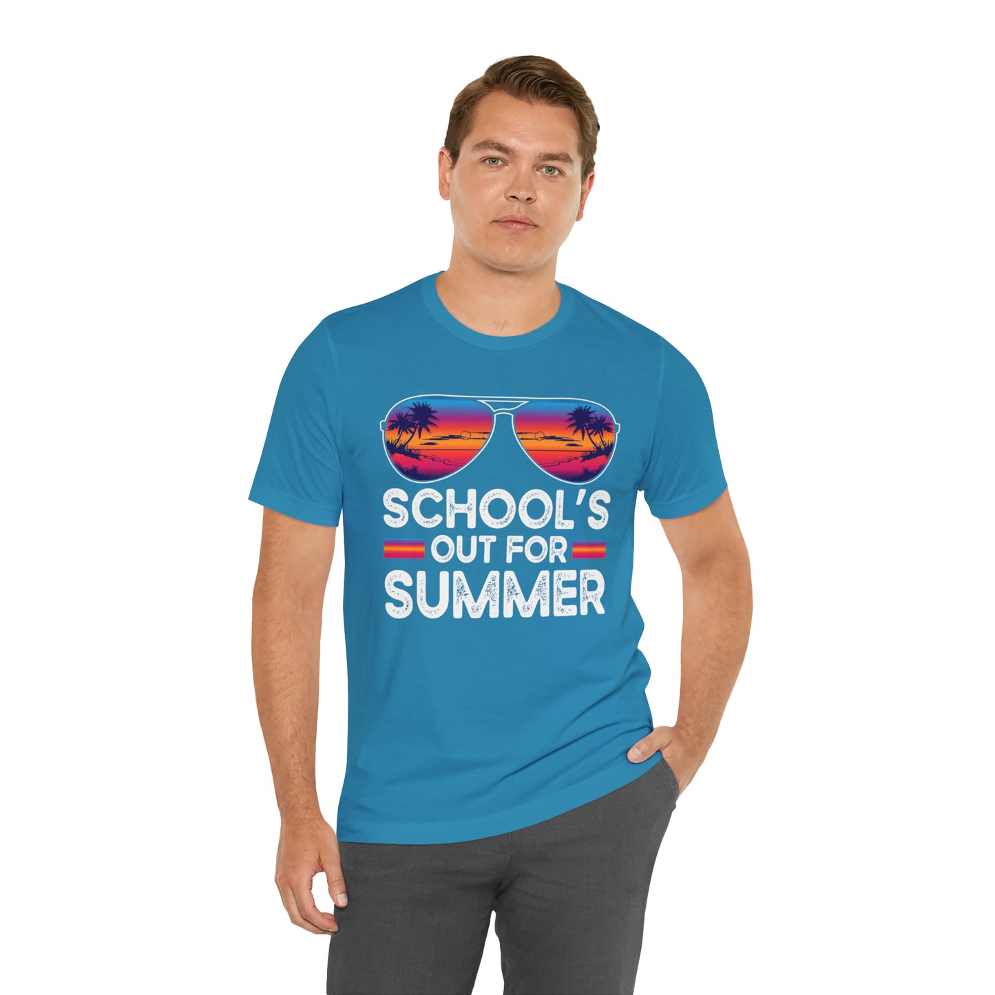 Schools Out for Summer Tropical Sunglasses Shirt