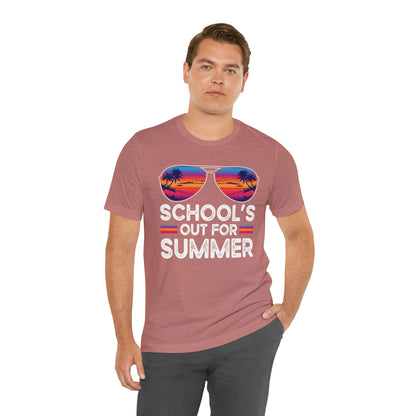 Schools Out for Summer Tropical Sunglasses Shirt