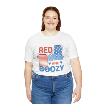 Red Bhite and Boozy Shirt