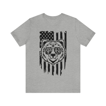 Papa Bear American Flag TShirt