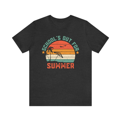 Schools Out For Summer Retro Tropical Shirt