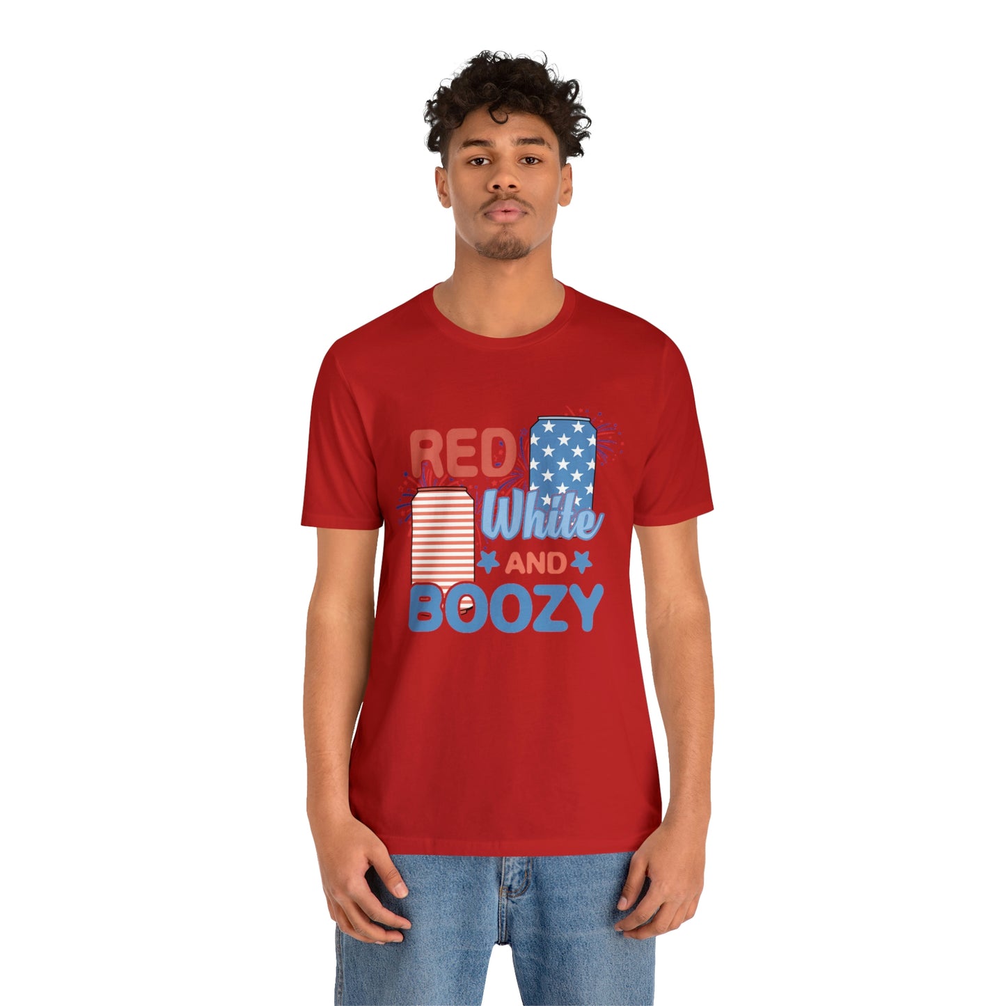 Red Bhite and Boozy Shirt