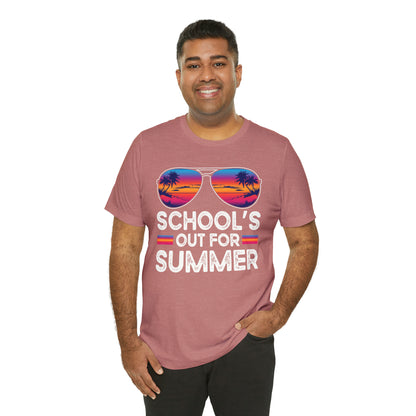 Schools Out for Summer Tropical Sunglasses Shirt