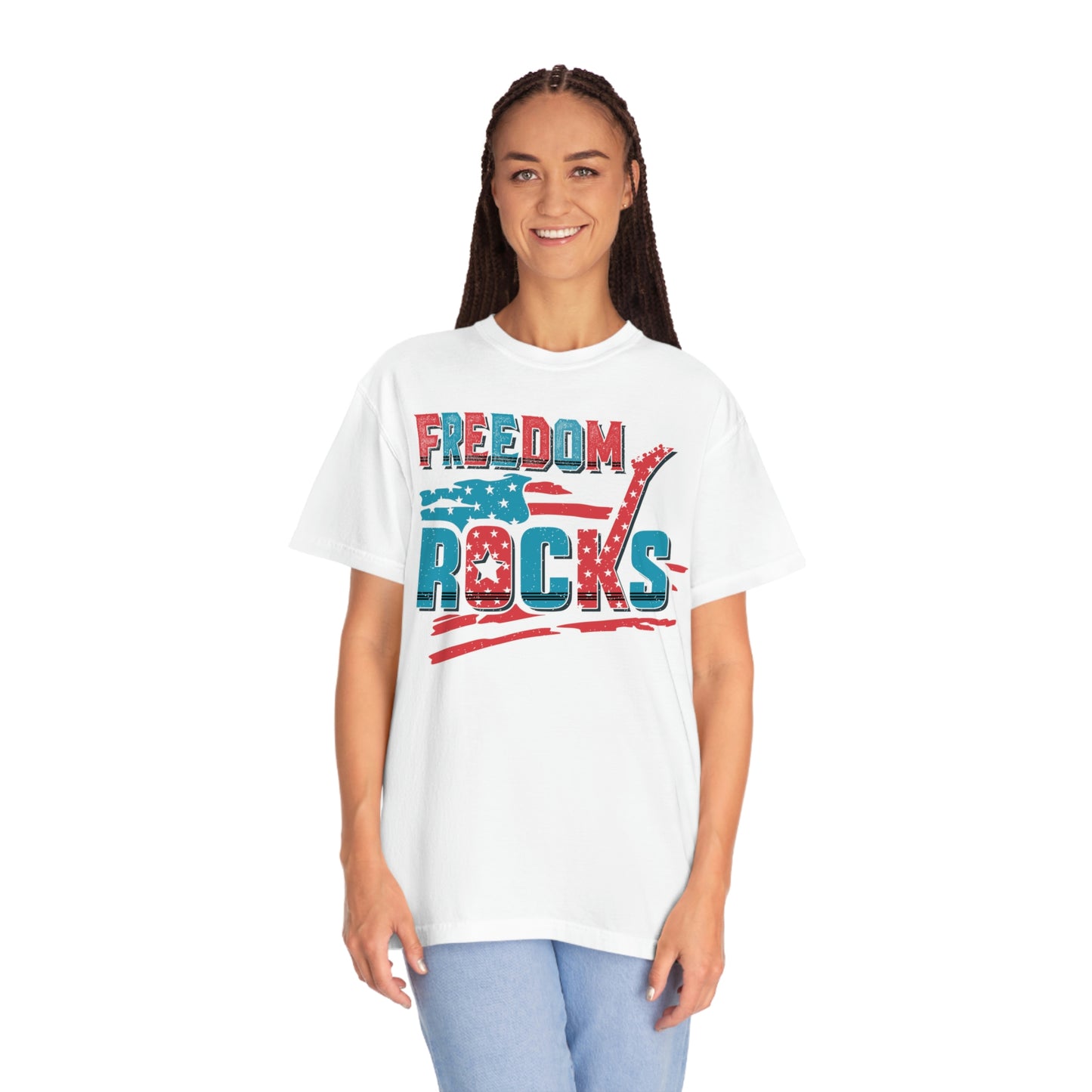 Retro Freedom Rocks Comfort Colors Shirt