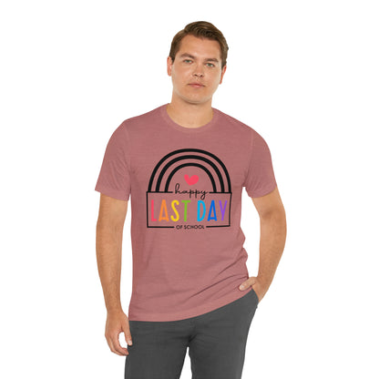 Happy Last Day Of School Teacher Student Graduation Rainbow Shirt