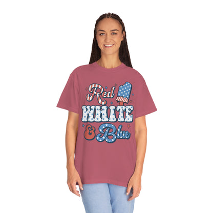 Retro Red, White and Blue Comfort Colors® Shirt