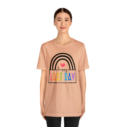 Happy Last Day Of School Teacher Student Graduation Rainbow Shirt