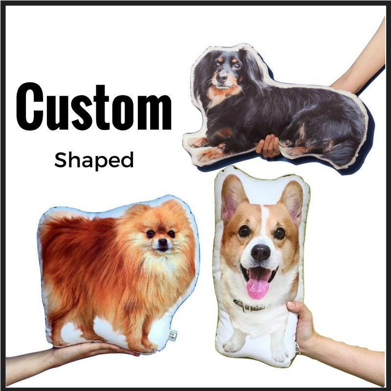 Custom Shape Custom Shaped Pet Portrait Pillow