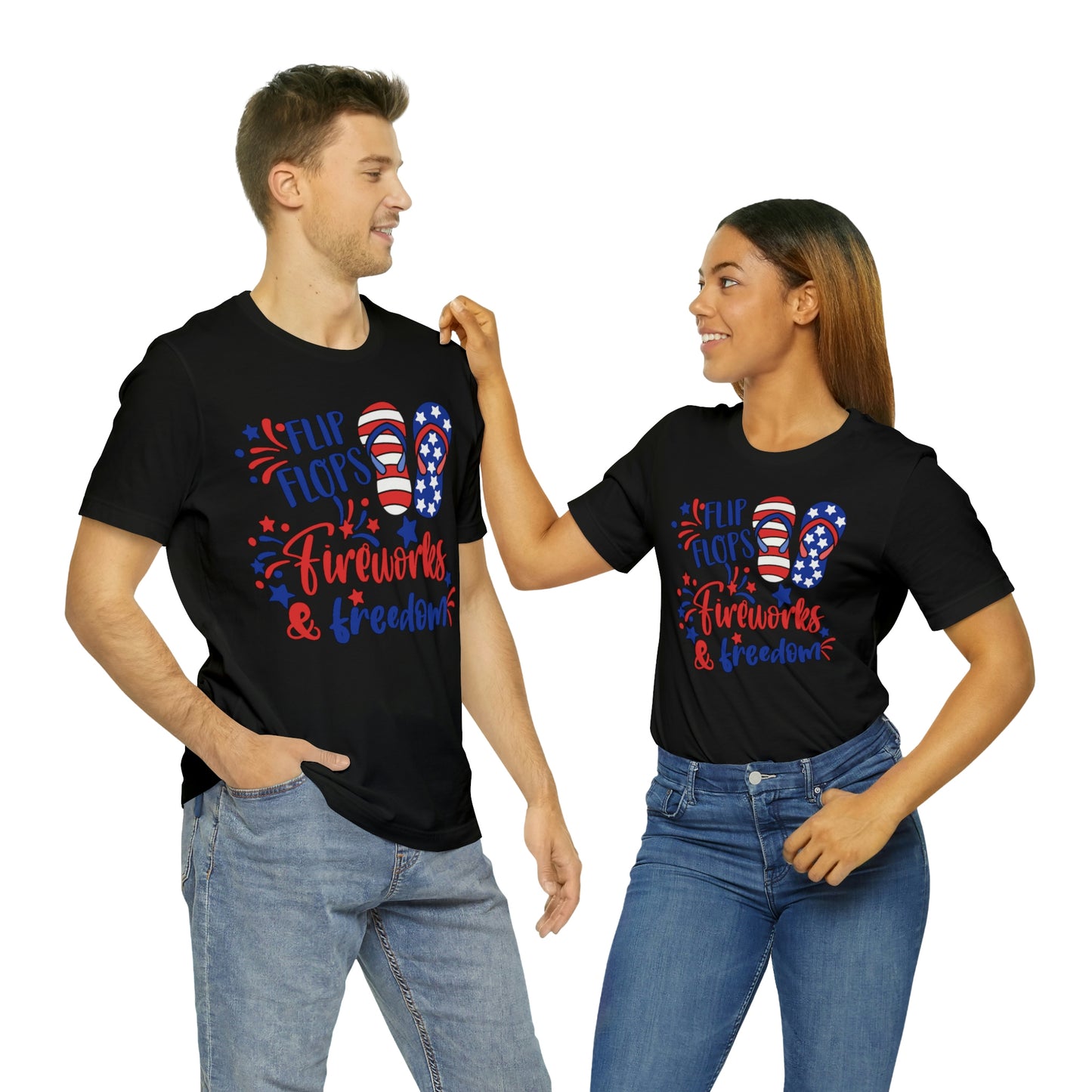 Flip Flops Fireworks & Freedom Shirt