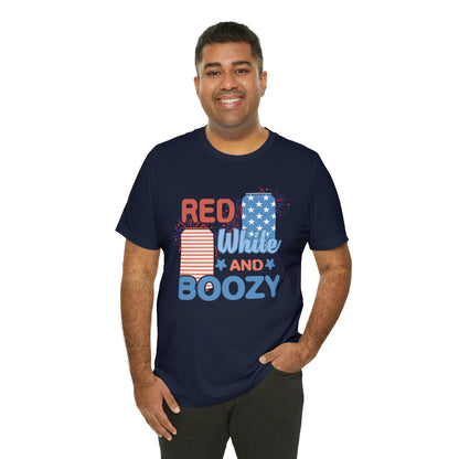 Red Bhite and Boozy Shirt