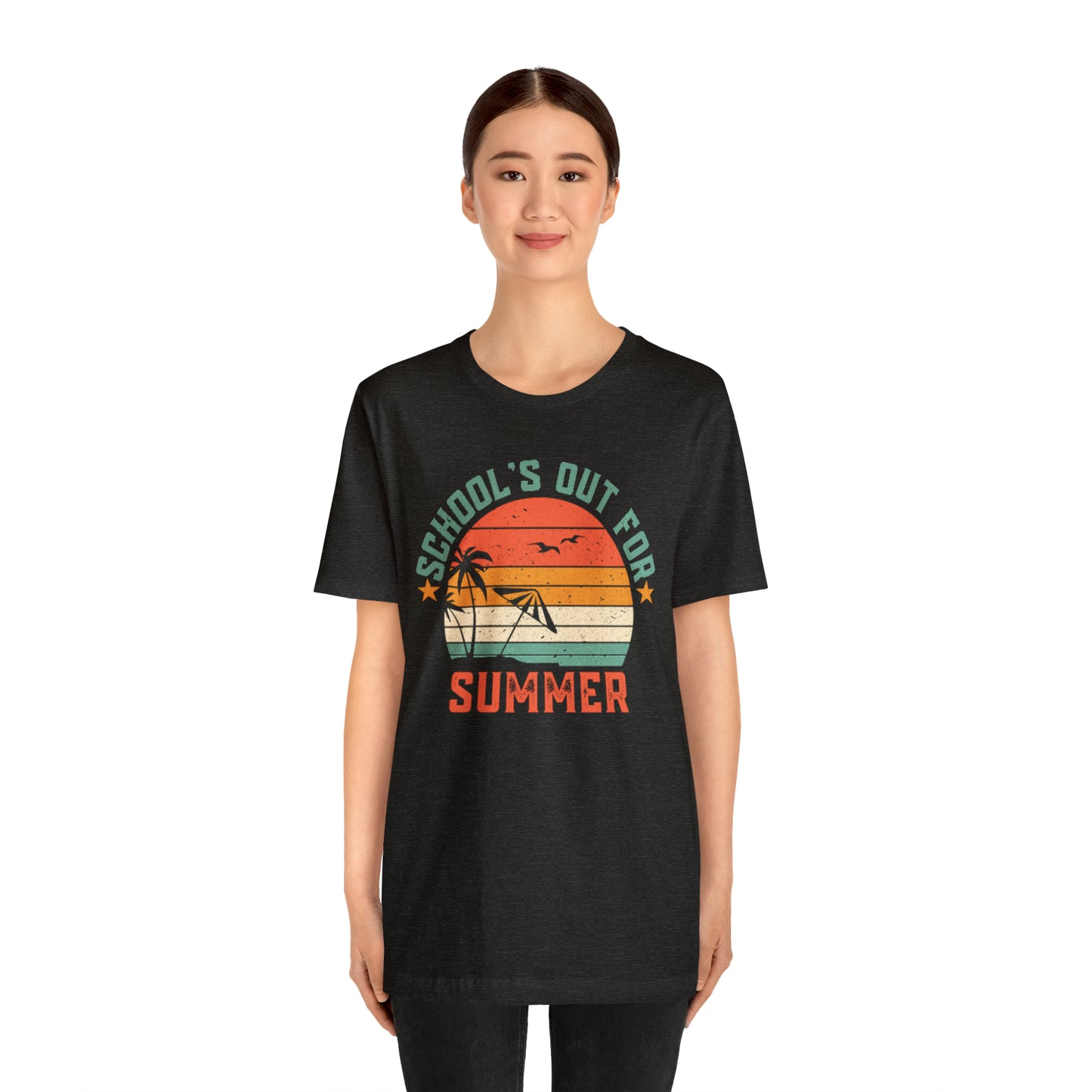 Schools Out For Summer Retro Tropical Shirt