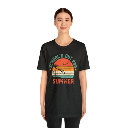 Schools Out For Summer Retro Tropical Shirt