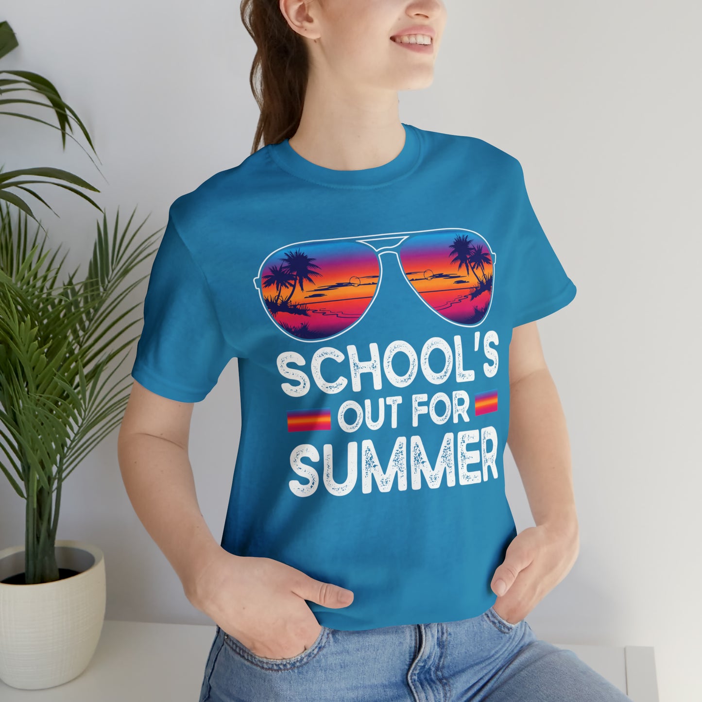 Schools Out for Summer Tropical Sunglasses Shirt