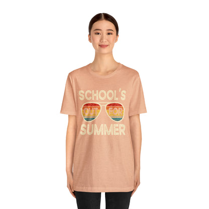 Schools Out for Summer Retro Sunglasses Shirt