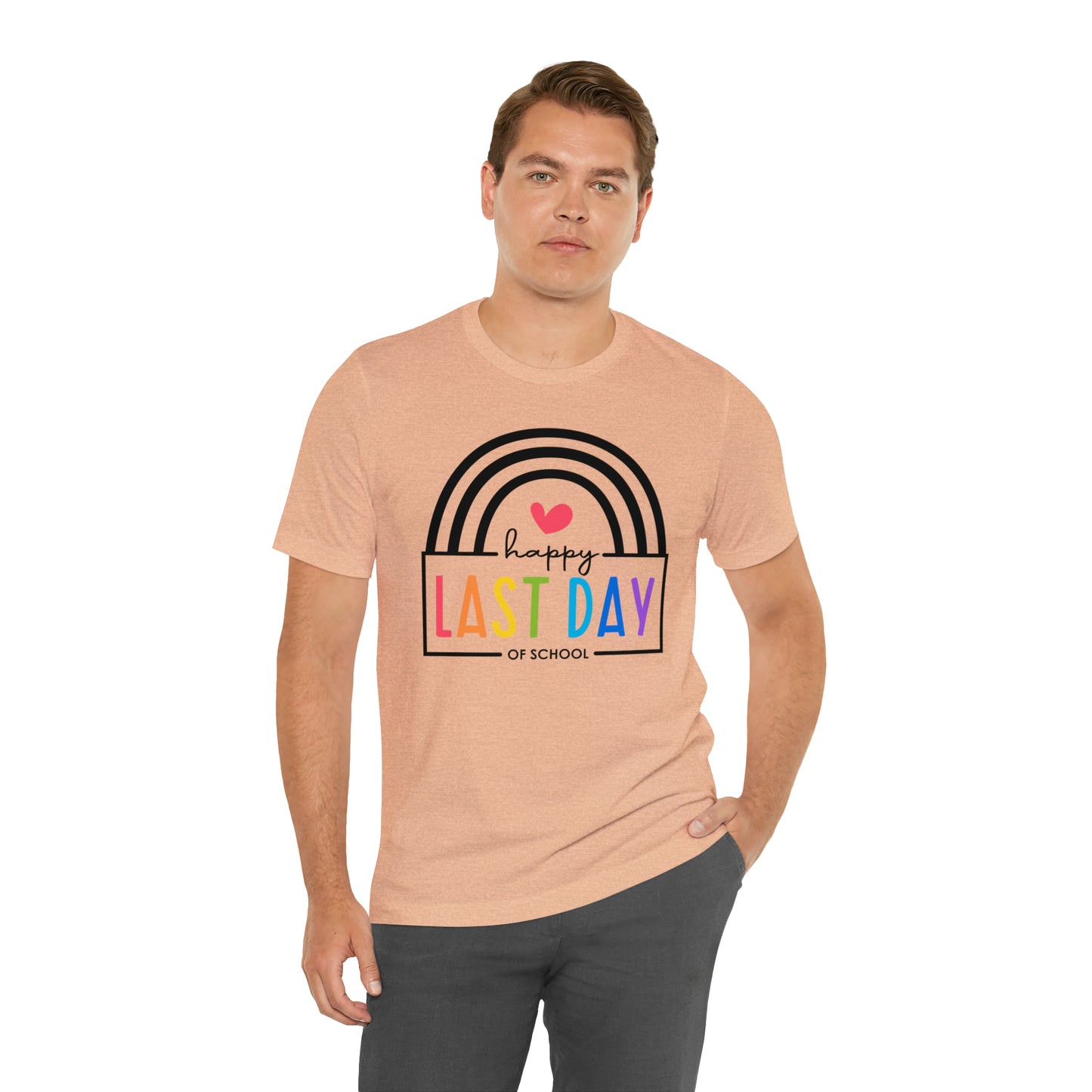 Happy Last Day Of School Teacher Student Graduation Rainbow Shirt