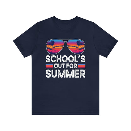 Schools Out for Summer Tropical Sunglasses Shirt