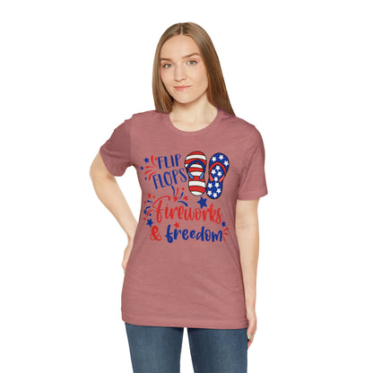 Flip Flops Fireworks & Freedom Shirt