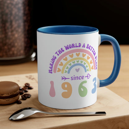 Custom "Making the World a Better Place" Rainbow Mug - Custom Birthday Mug!