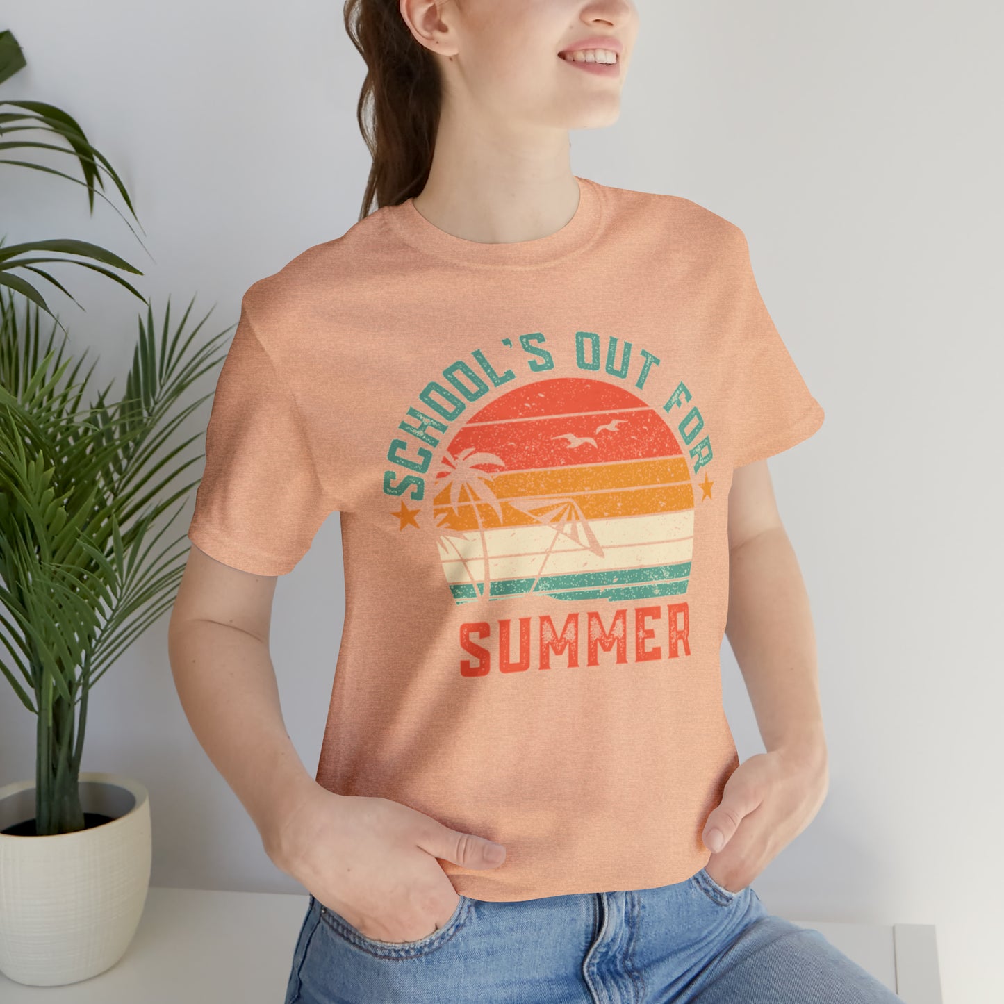 Schools Out For Summer Retro Tropical Shirt