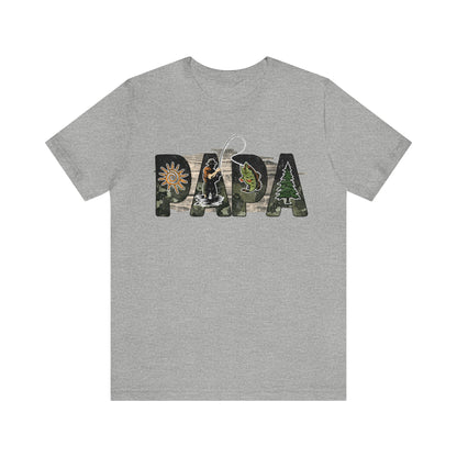 Papa Fishing in Nature Shirt