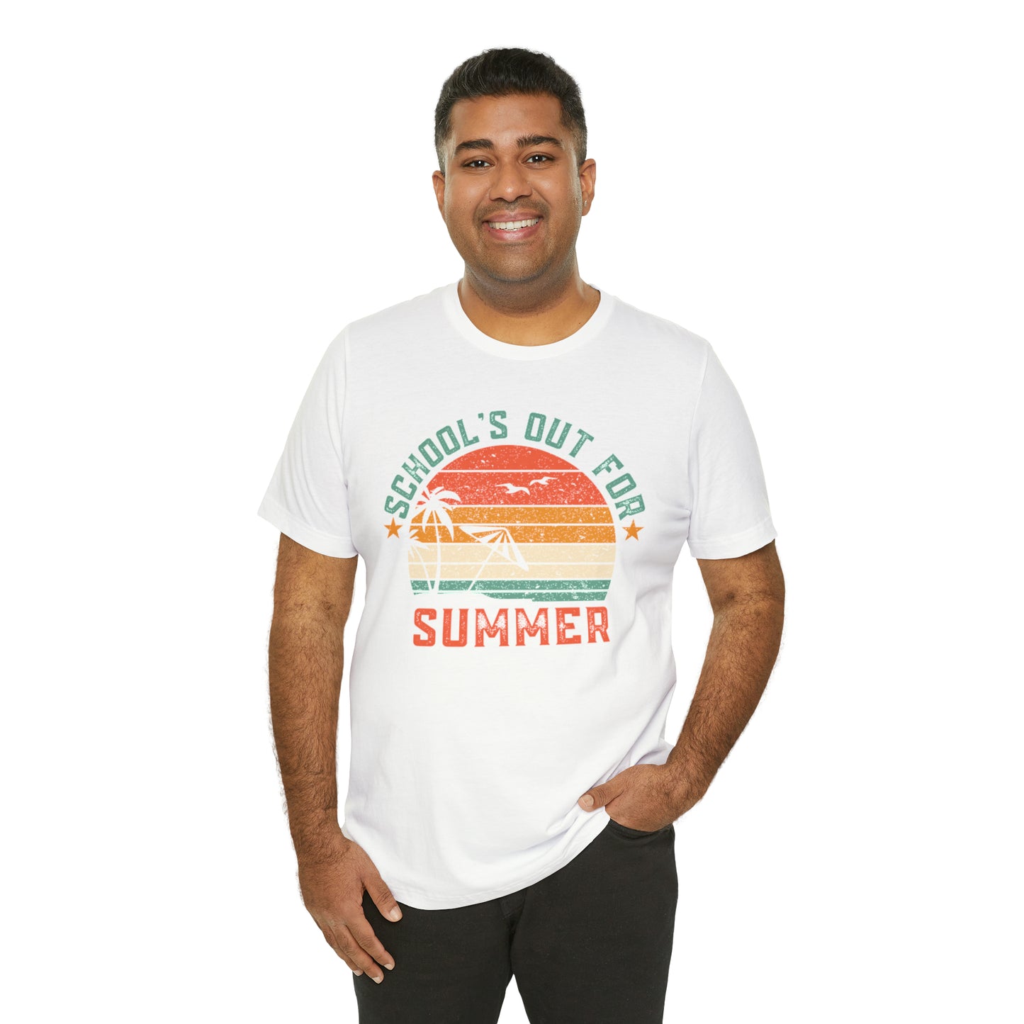 Schools Out For Summer Retro Tropical Shirt