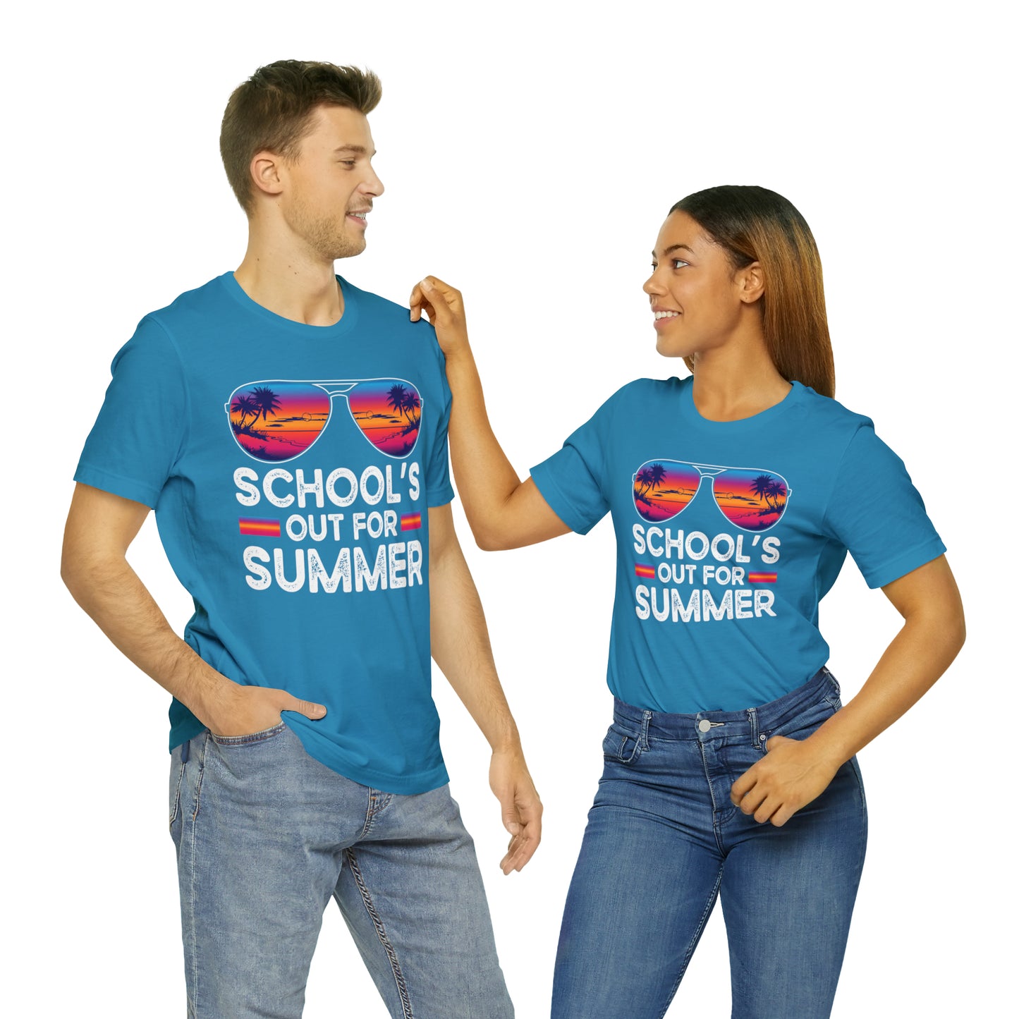 Schools Out for Summer Tropical Sunglasses Shirt