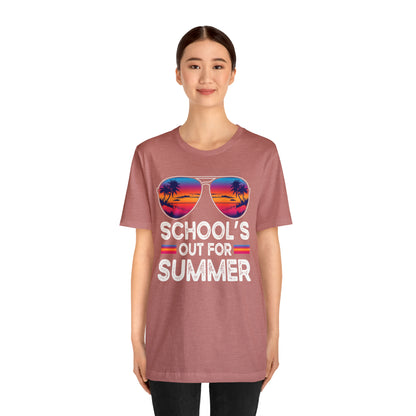 Schools Out for Summer Tropical Sunglasses Shirt