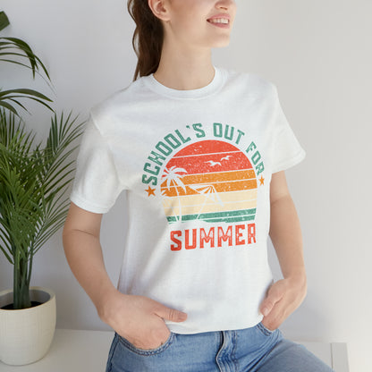 Schools Out For Summer Retro Tropical Shirt