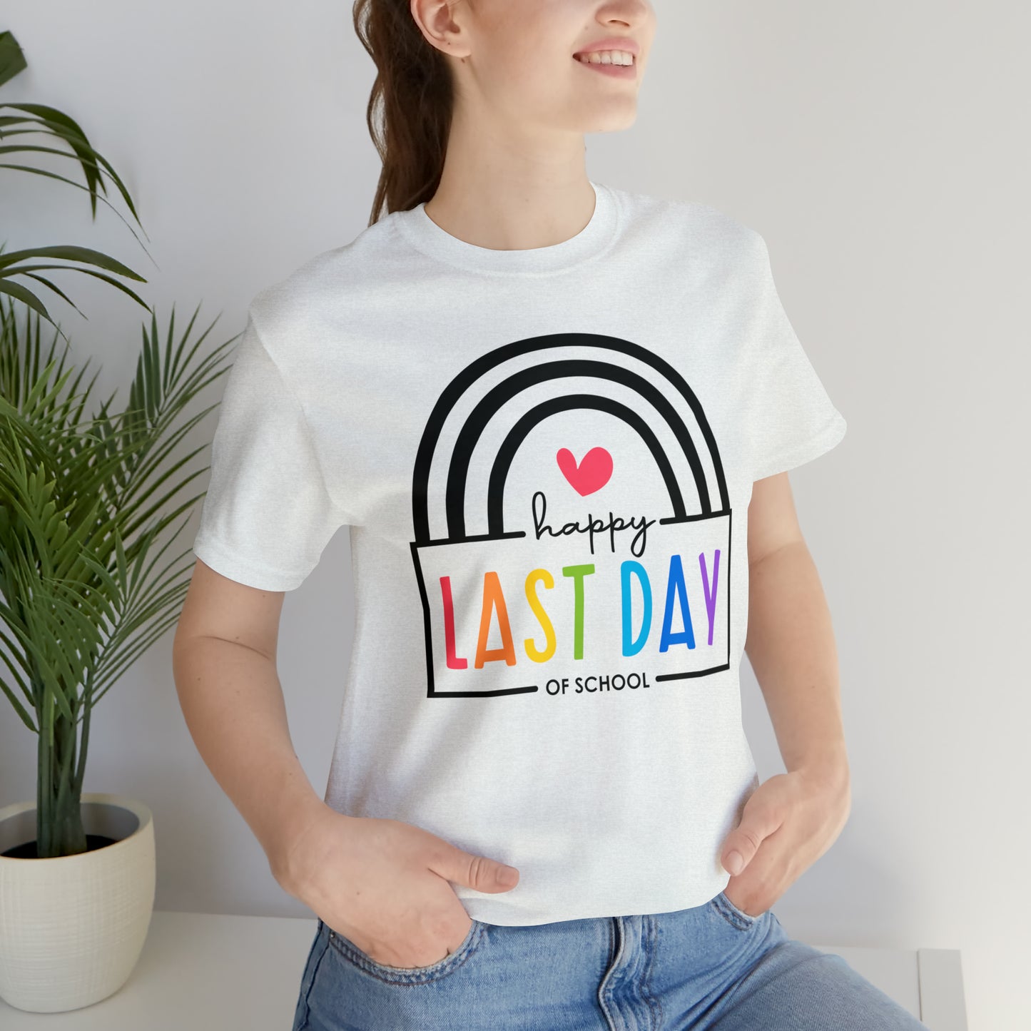 Happy Last Day Of School Teacher Student Graduation Rainbow Shirt