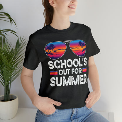 Schools Out for Summer Tropical Sunglasses Shirt