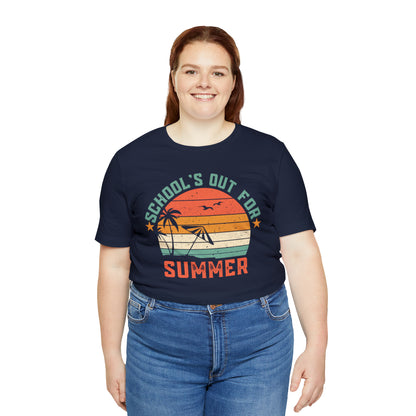 Schools Out For Summer Retro Tropical Shirt