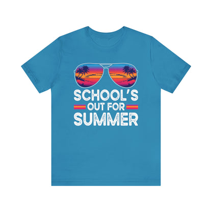 Schools Out for Summer Tropical Sunglasses Shirt