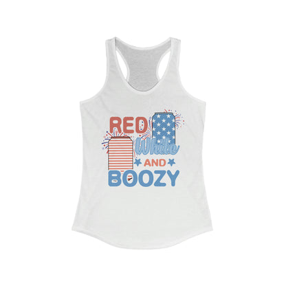 Red Bhite and Boozy Tank