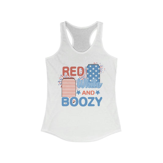 Red Bhite and Boozy Tank