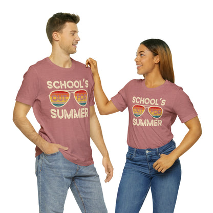 Schools Out for Summer Retro Sunglasses Shirt