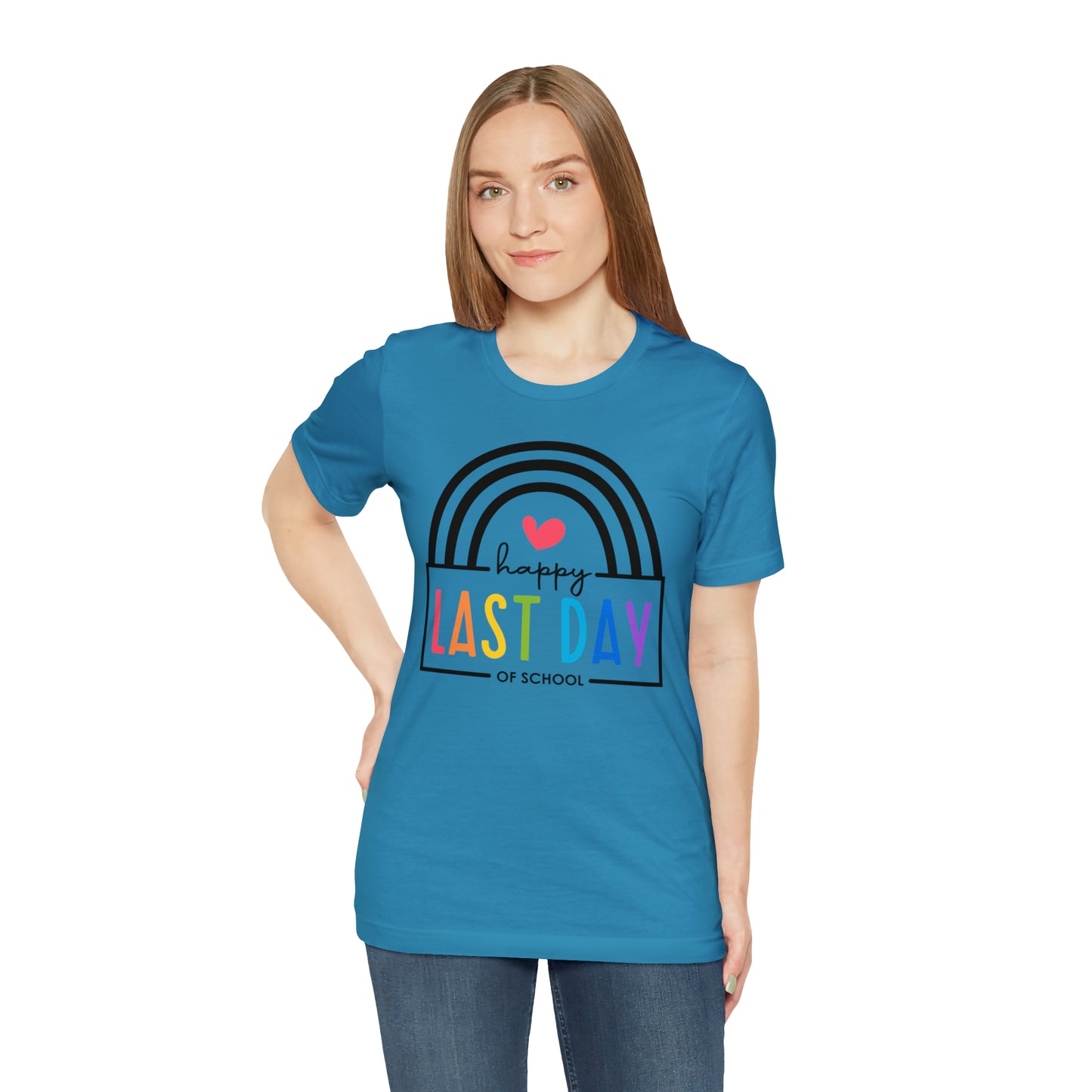 Happy Last Day Of School Teacher Student Graduation Rainbow Shirt