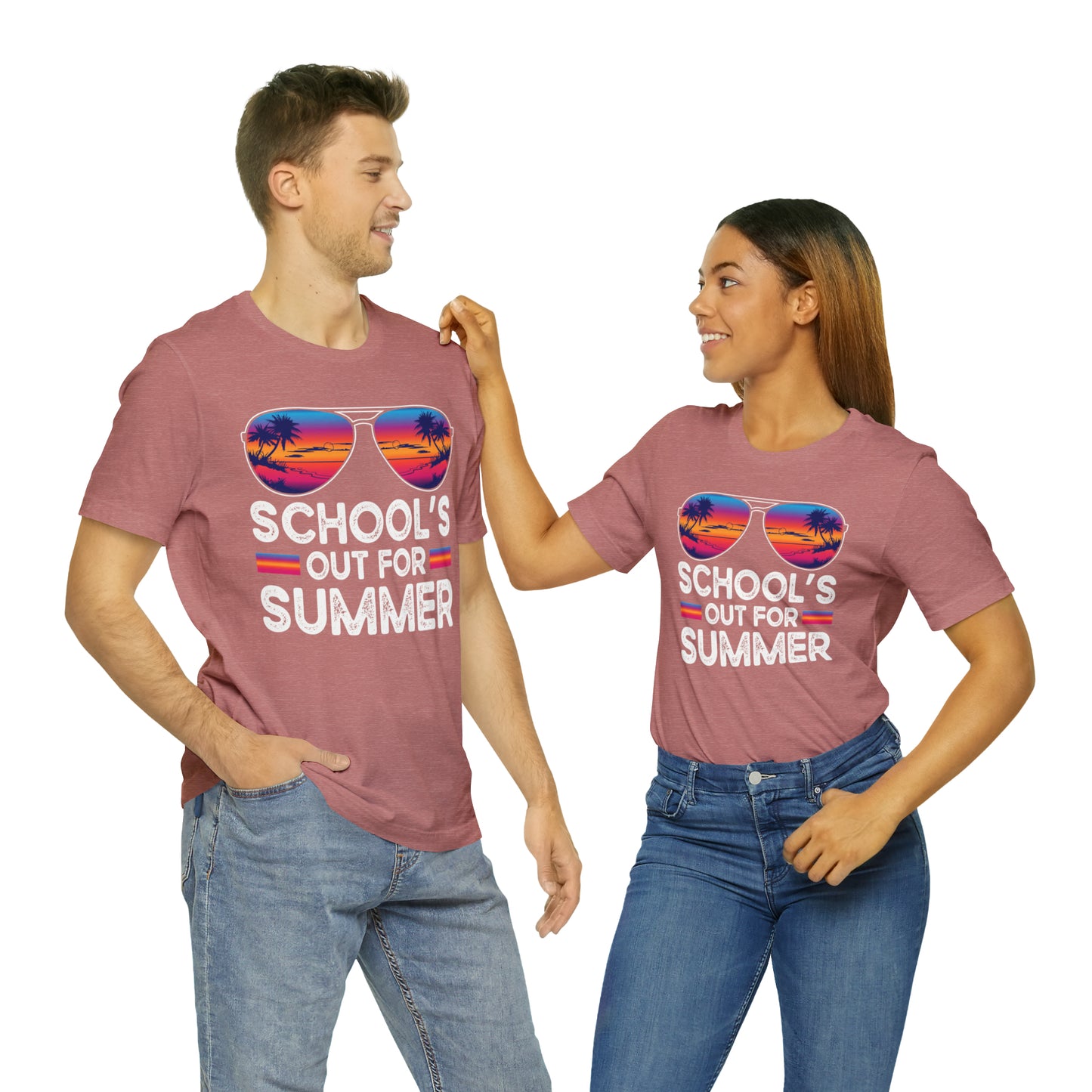 Schools Out for Summer Tropical Sunglasses Shirt