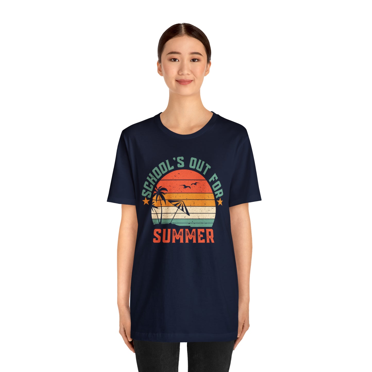 Schools Out For Summer Retro Tropical Shirt