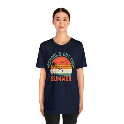 Schools Out For Summer Retro Tropical Shirt